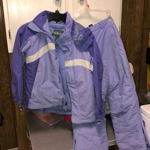 L.L Bean kids (girls) ski set